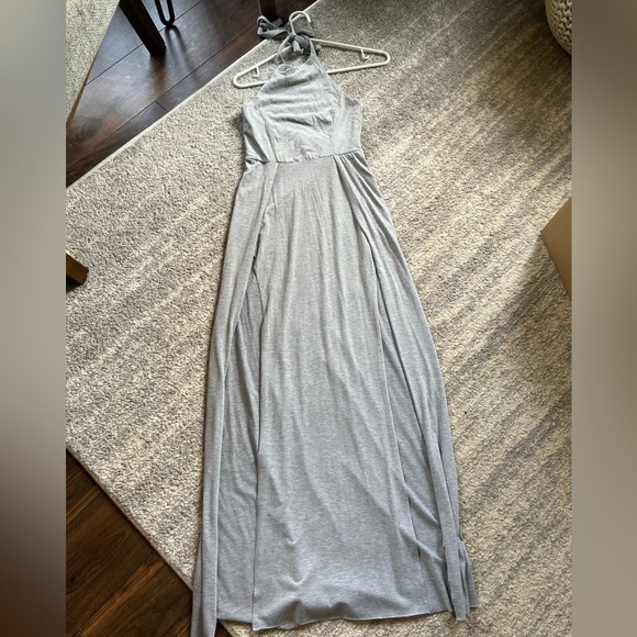 Grey maxi dress with slits - Picture 2 of 2